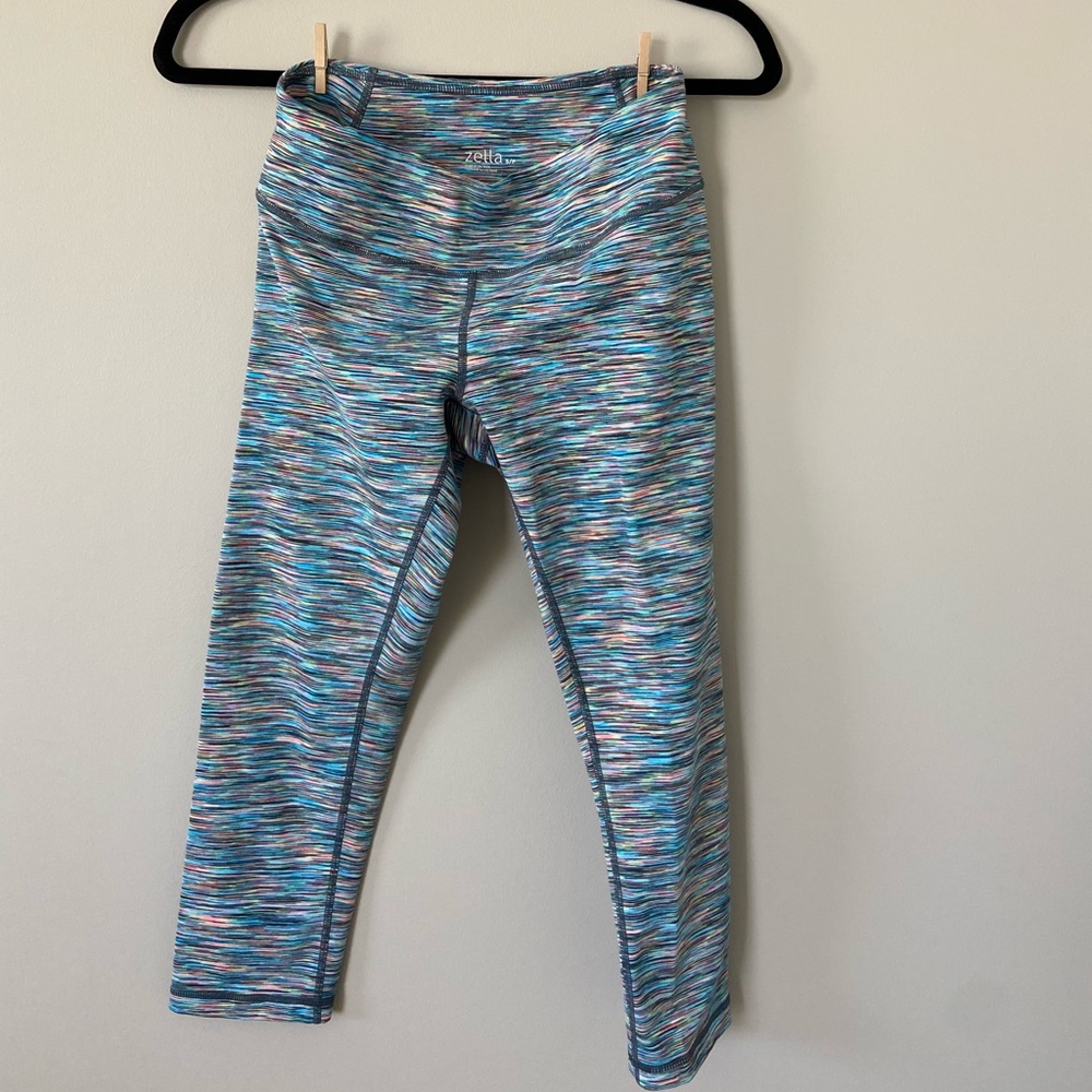 Zella Live In Cropped Cosmic Space Dye Leggings